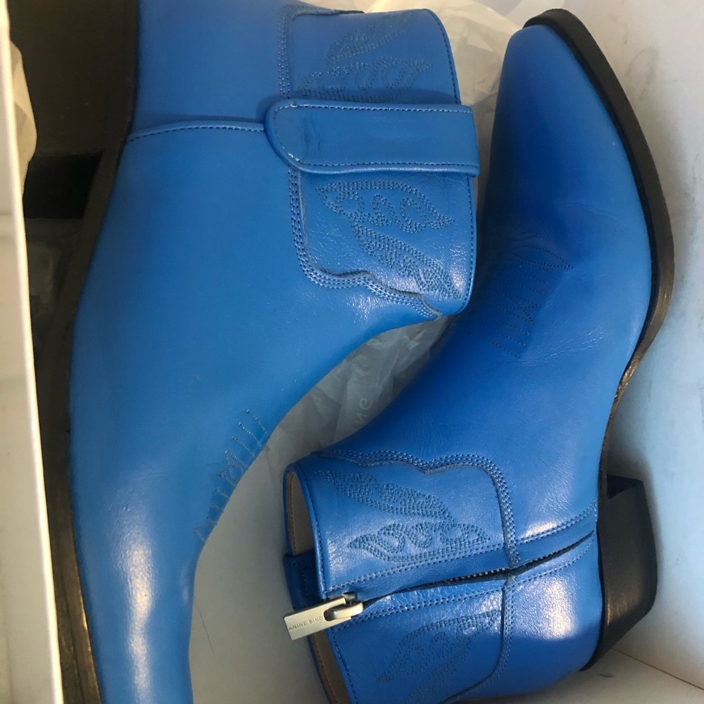 Cobalt blue booties